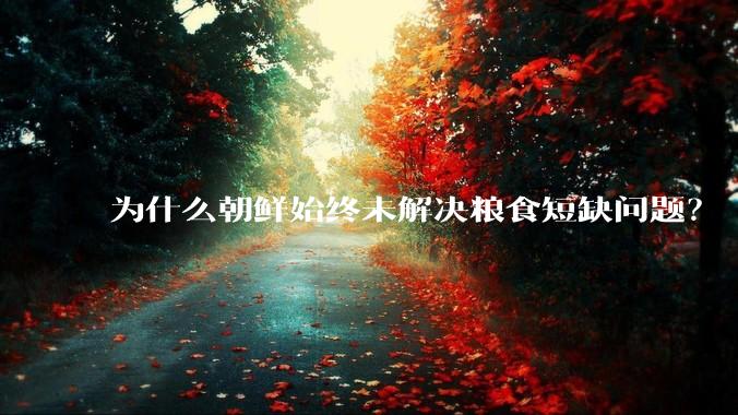 为什么朝鲜始终未解决粮食短缺问题？